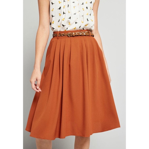 Modcloth Dresses & Skirts - NWOT ModCloth Breathtaking Tigerlillies Midi Skirt